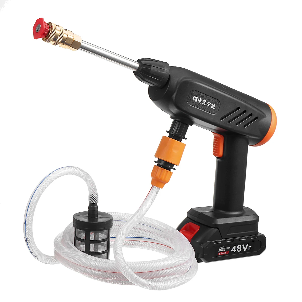 Pаспродажа Беспроводной пистолет высокого давления для мойки автомобиля, портативный пеногенератор 18-21 в, 30 бар, аккумулятор Makita Купить Беспроводной пистолет высокого давления для мойки автомобиля, портативный пеногенератор 18-21 в, 30 бар, аккумулятор Makita