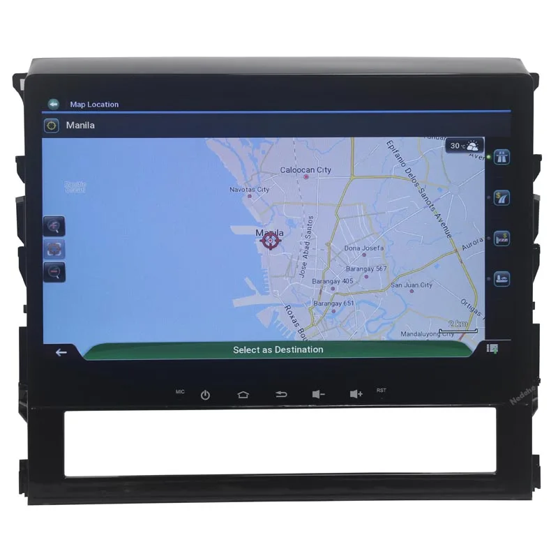 Автомагнитола с восьмиядерным процессором 4 Гб ОЗУ Android 8 1 dvd gps для Toyota Land Cruiser 200