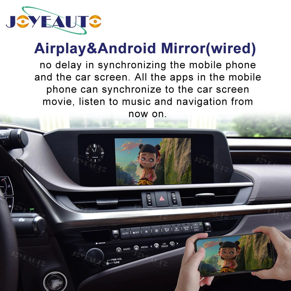 Беспроводная камера Joyeauto Apple Carplay для Lexus ES 2018 2019 Android автозеркалирование