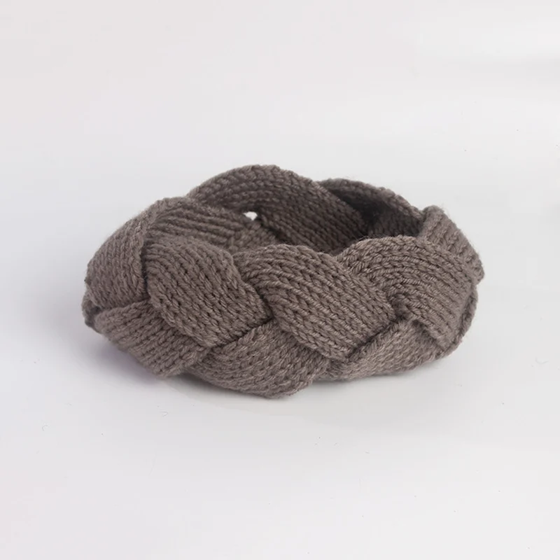 Light Brown M MISM НОВАЯ шикарная осенне-зимняя теплая растягивающаяся повязка на голову Твист вязанный Тюрбан повязка на голову для женщин грелка для ушей аксессуары для волос - Цвет: Light Brown