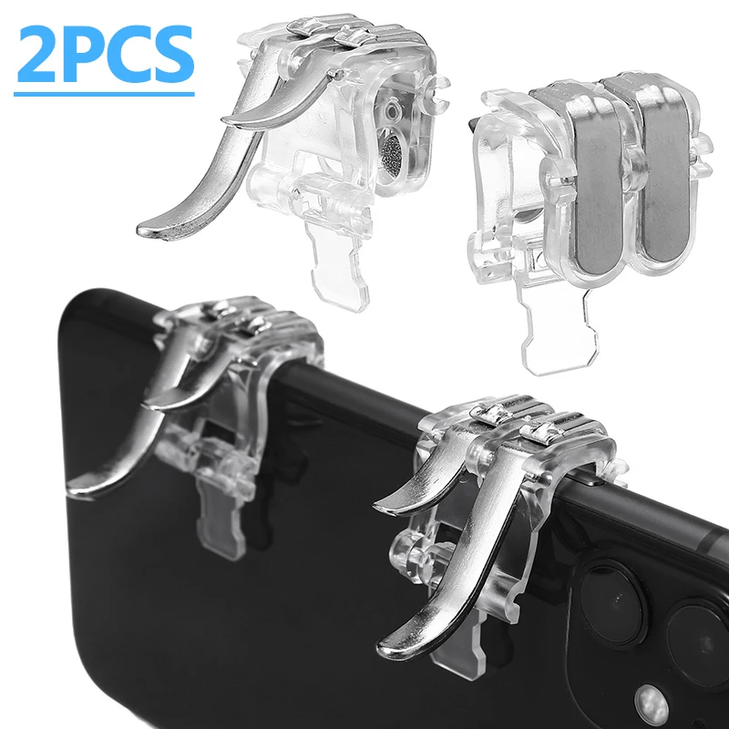 

2pcs Portable Lightweight Mobile Controller High Quality Smart Phone Game Triggers Buttone For 4.6-6.5 Inch Phones