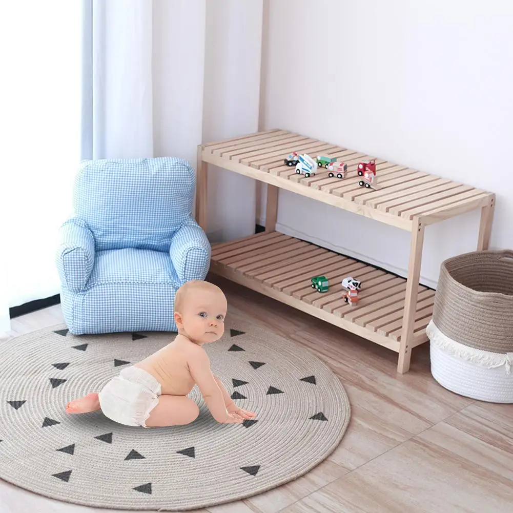 Натуральный круглый ковер уникальный ткацкий станок Плетеный джутовая