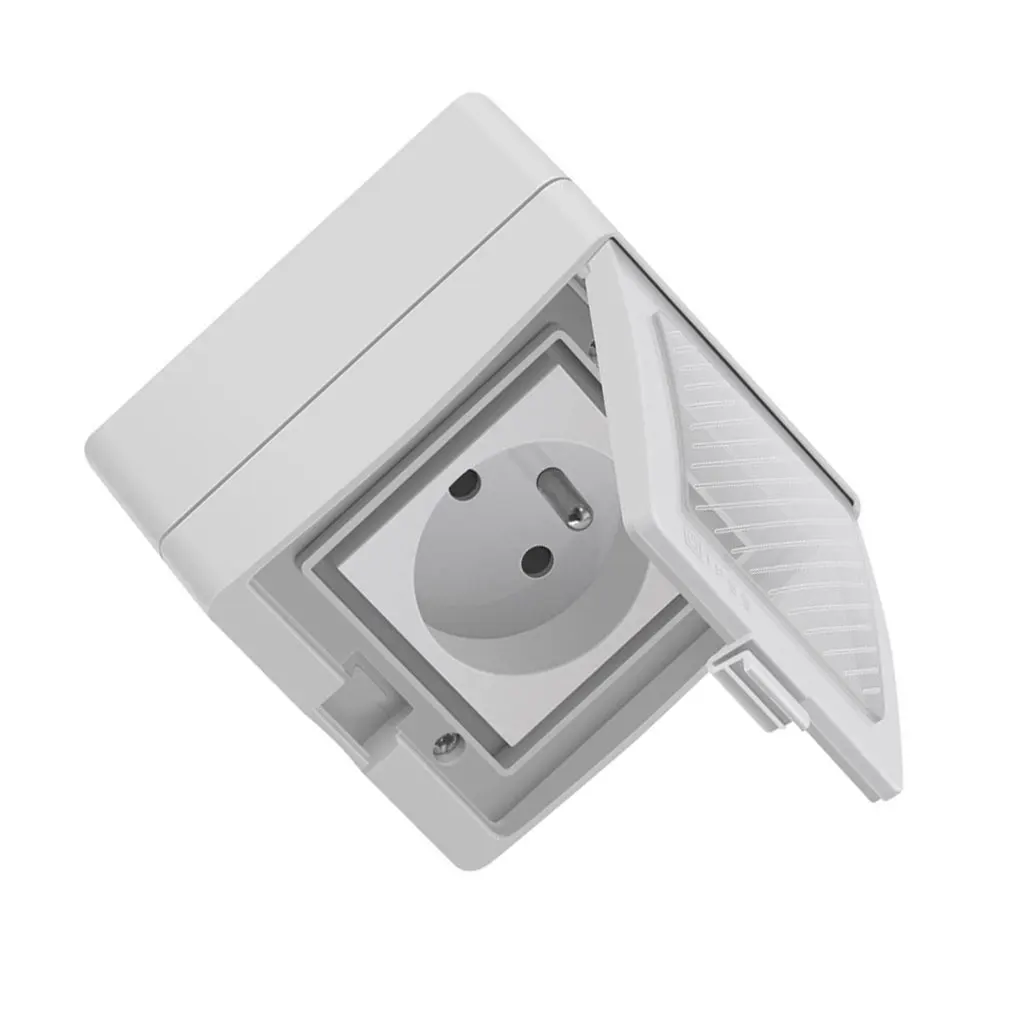 SONOFF S55 wifi умная водонепроницаемая розетка беспроводной приложение управление домашняя розетка ЕС Франция Стандартный AC100-240V