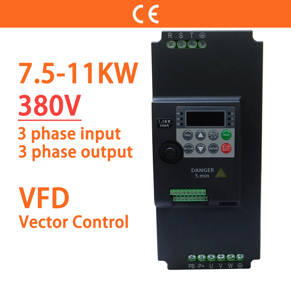 380V 7,5 KW/11KW 10HP/15HP VFD Variable Frequency Inverter Wirtschaftlich Konverter Variator Drive 3ph für Motor geschwindigkeit Vector Control