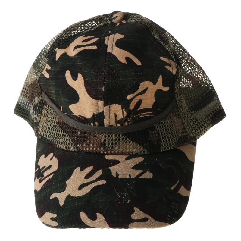 

Summer Kids Mesh Hat Boys Girls Camouflage Baseball Hats Casual Hip Hop Hat Children Fashion Cotton Flat Hats for 3-12 Y P15C