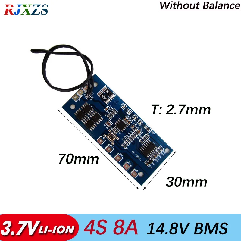 Защитная плата BMS PCM для аккумуляторов 18650 8A li ion 14 8 в светодиодный дисплей|bms