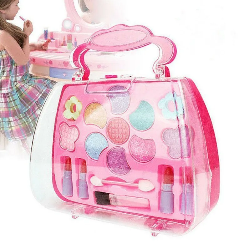

Children's Cosmetic Toy House Cosmetic Handbag kids Makeup Girls Makeup Set Girls Toys