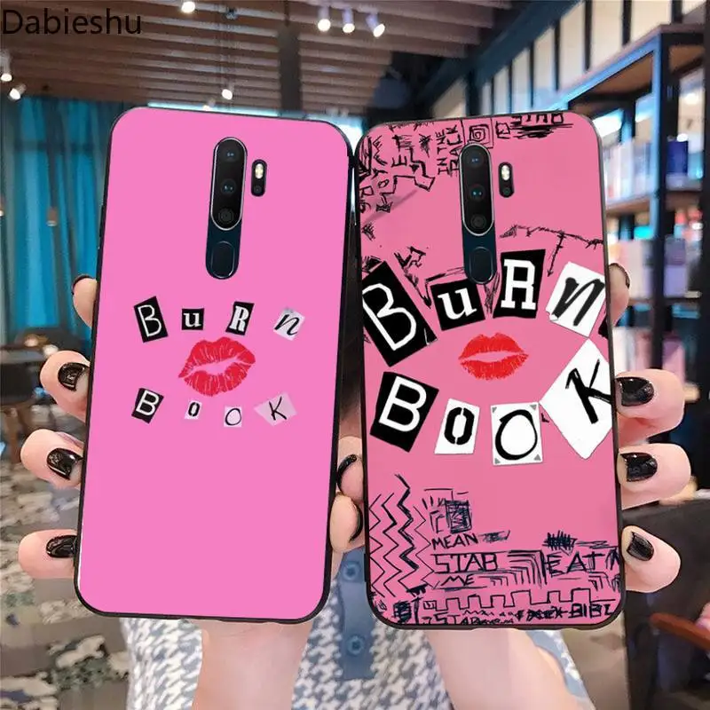 Чехол Dabieshu с надписью Burn Book Kiss означает девушки для Oppo A5 A9 2020 Reno2 z Renoace 3pro Realme5Pro |