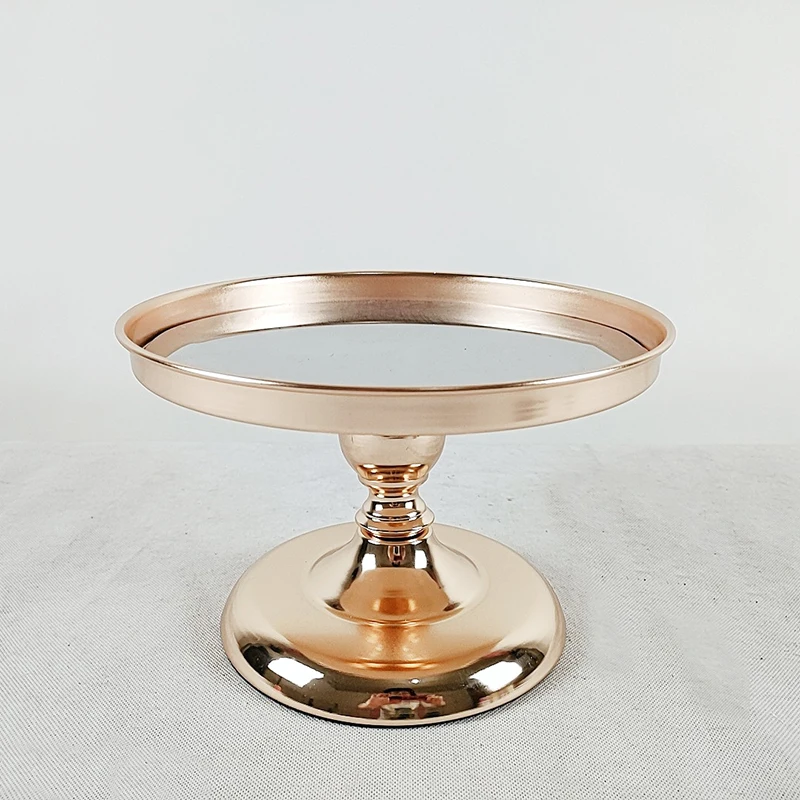

Silver&Gold Mirror Cake Stand Electroplating Metal Cupcake Wedding Party Dessert Table Decoration Cake Tools Baking Accessories