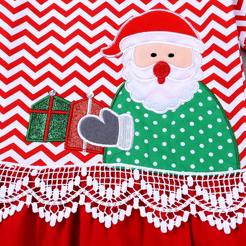 Новое рождественское платье детское с надписью &quotMerry Christmas&quot Детский костюм