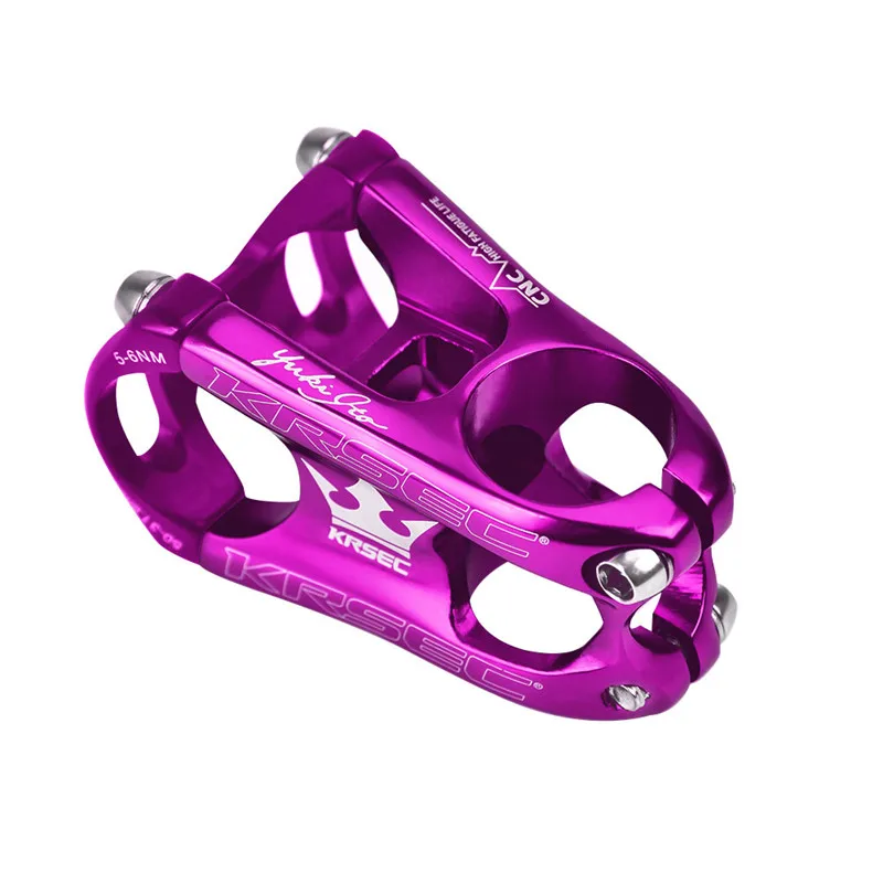 full purple Велосипедная короткая руля, регулируемая велосипедная руля, велосипедный MTB велосипед, алюминиевая короткая руля, стояк, фиксированная велосипедная руля, горячая распродажа - Цвет: full purple