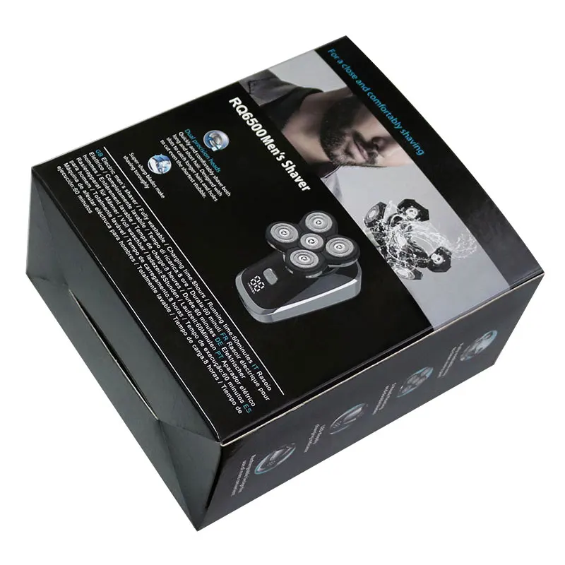 

LED dosplay powerful wet dry electric shaver beard hair trimmer facial and body electric razor balds shaving machine for men