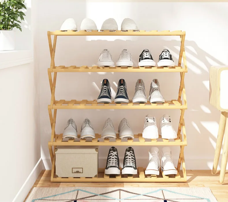 Простая Многоуровневая стойка для обуви, домашняя экономичная полка, установка, стойка для хранения, складная обувь для двери, шкаф WF821210