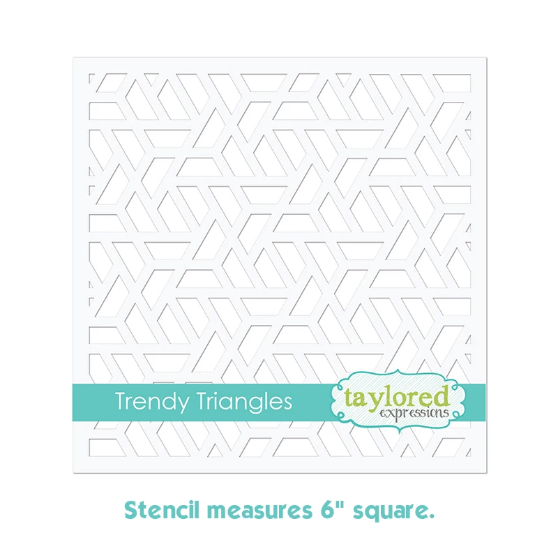 

Trendy Triangles 2021 Arrival New Metal Cutting Stencil Diary Diy Scrapbook Craft Engraving and Making Greeting Card Hot Sale