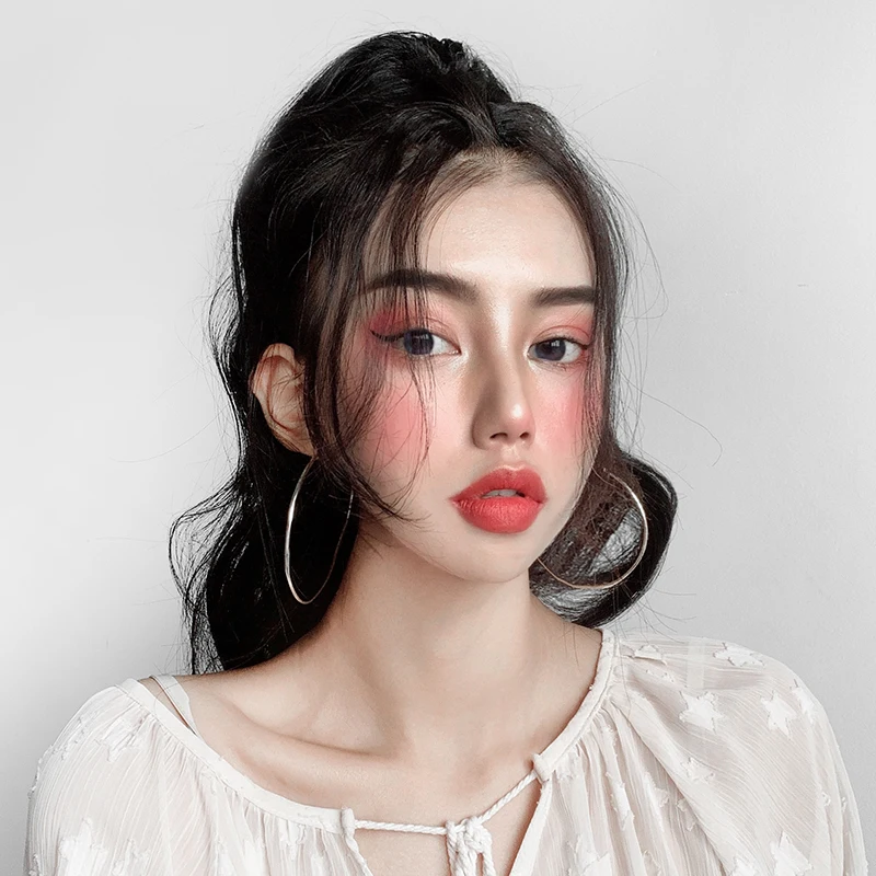 Прямая прямая черная накладка для волос коричневая на челку | Шиньоны и парики