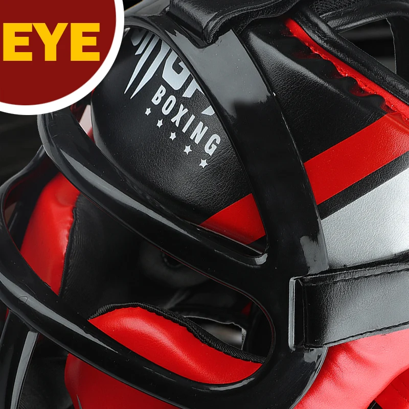 GINGPAI высококачественный боксерский шлем из искусственной кожи для взрослых и