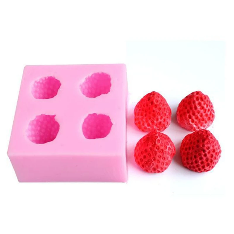 

Фрукты Клубника силиконовая форма «сделай сам» глина Смола художественное Мыло Форма помадка шоколадное желе изготовление торта инструме...