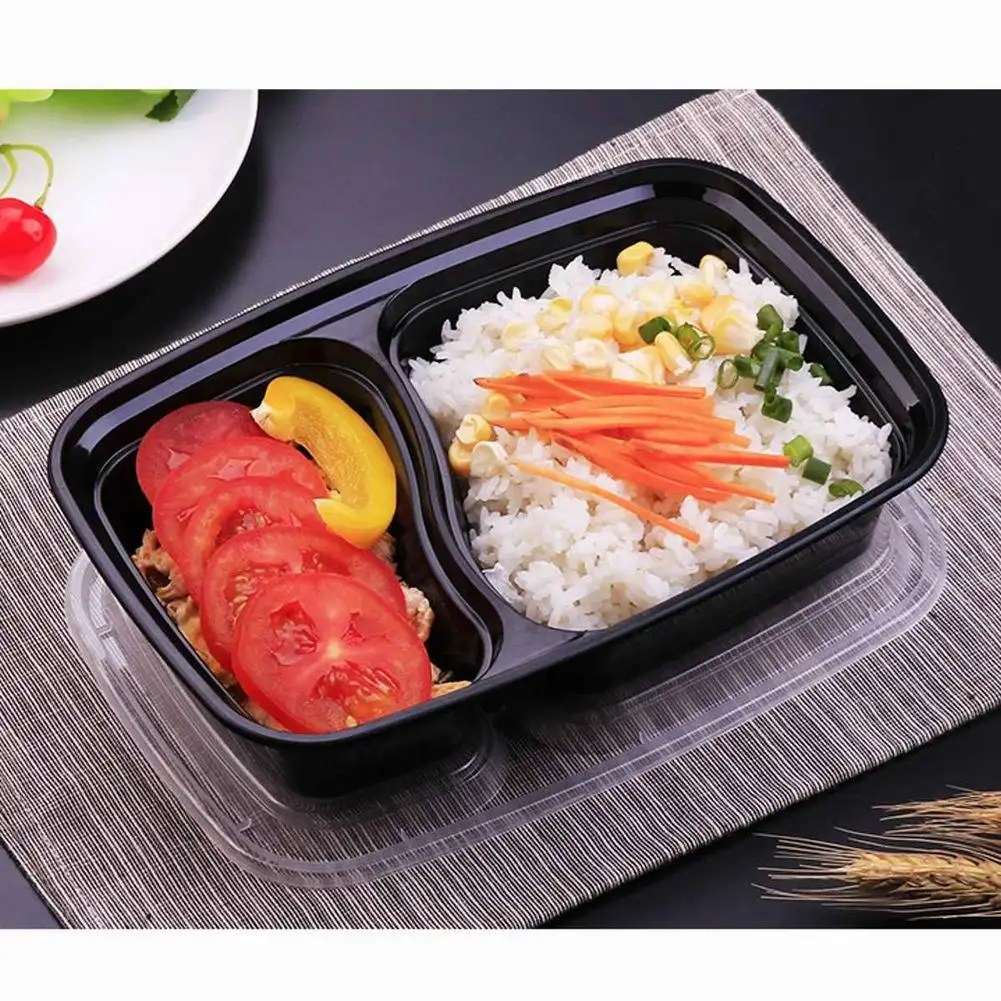 35 oz 2 Compartment Meal Prep Containers with Lids Durable BPA Free Plastic Food Storage Stackable Kitchen supplies | Дом и сад