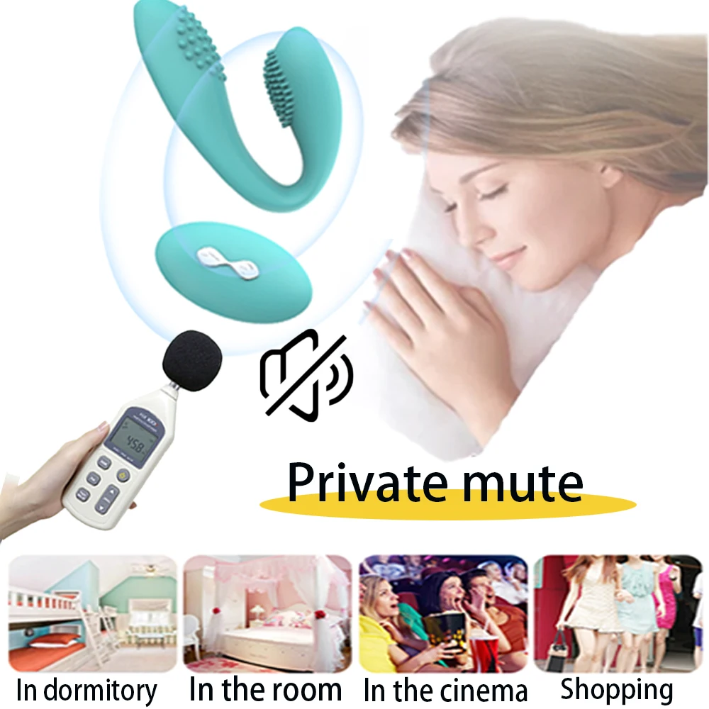 Беспроводной вибратор имитация точки G Анальный с двойной головкой секс-игрушки