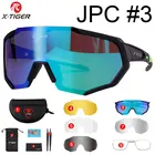 Очки для верховой езды X-Tiger, поляризованные солнцезащитные очки с 5 линзами, защита от пыли и ветра, для мужчин и женщин, для спорта на открытом воздухе, дорожного и горного велосипеда,-40