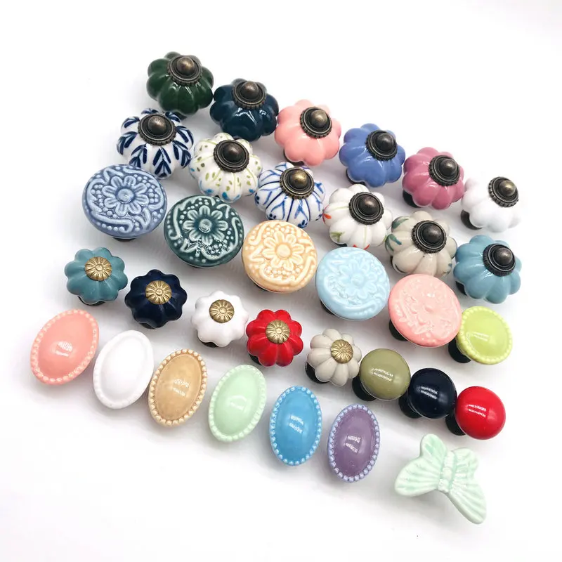 Ручные керамические ручки и рукоделие милые для детей детской комнаты ящиков