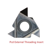pcd diamond tools 11ir ag55 ag60 16er ag55 threading carbide insert screw cnc indexable lathe tools thread turning cutter 1pc