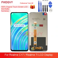 6 5 original new for oppo realme c17 lcd display touch panel digitizer assembly repair parts for oppo realme 7i lcds
