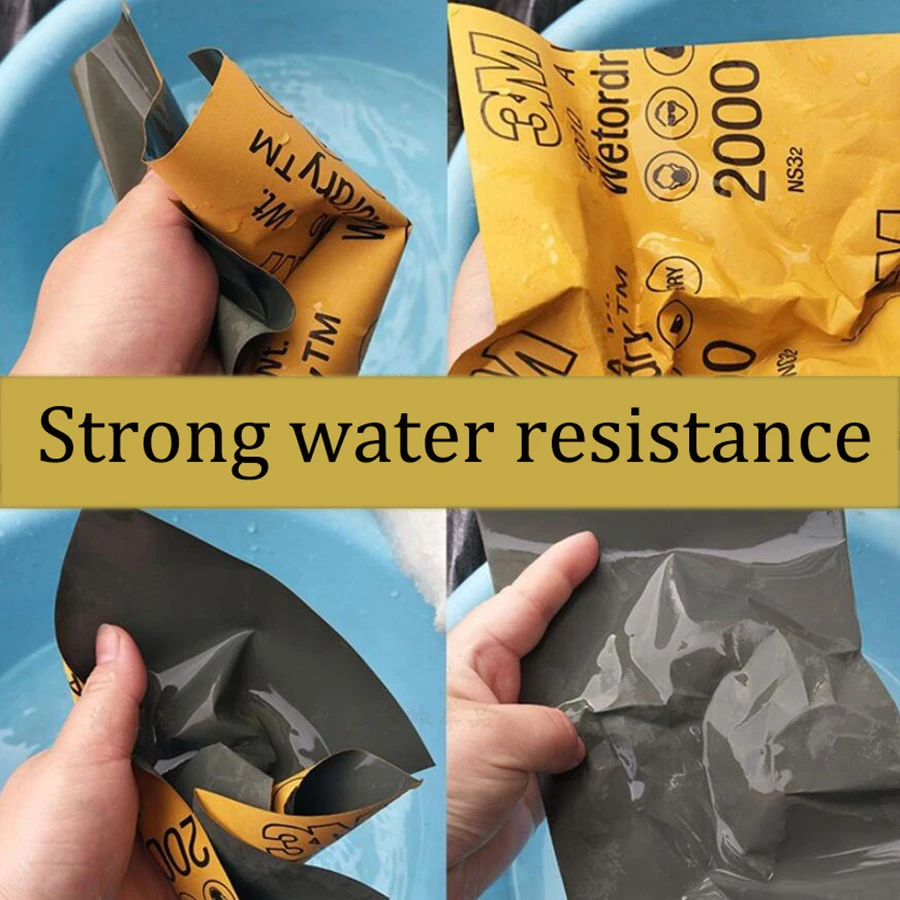 

Genuine 3M Fine Sandpaper 1500/2000 Mesh Water Sandpaper For Polishing Car Paint Beauty Water Sandpaper 200 Pieces
