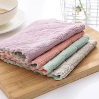kitchen cleaning cloth rag towel household super absorbent microfiber dishcloths washing cleaning rags for dish scouring pad