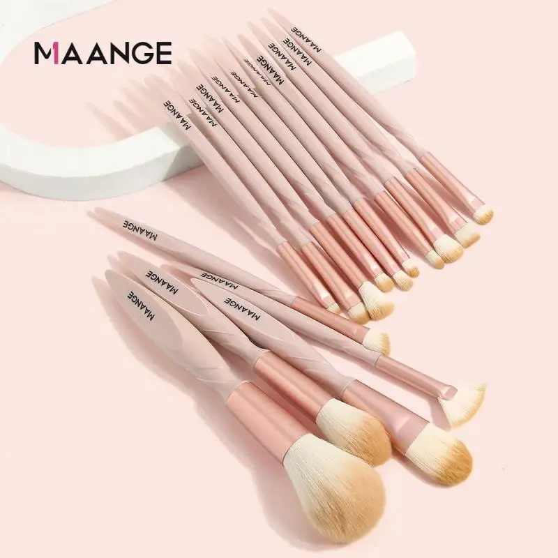 

15pcs Makeup Brush Set Foundation Eye Shadow Blush Eyebrow Mix Makeup Brush Plastic Nylon Hair Brush Beauty Beauty Cosmetic Tool