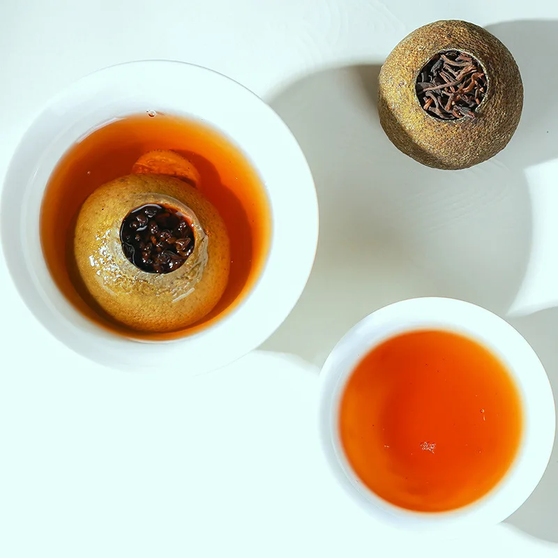 

Super small green orange Pu'er tea Yunnan palace orange Pu tea super orange Pu tea oolong tea ceremony tea canned green food