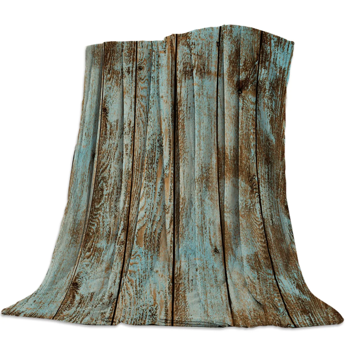 Фланелевое Одеяло с текстурой под дерево в стиле ретро|Одеяла| |