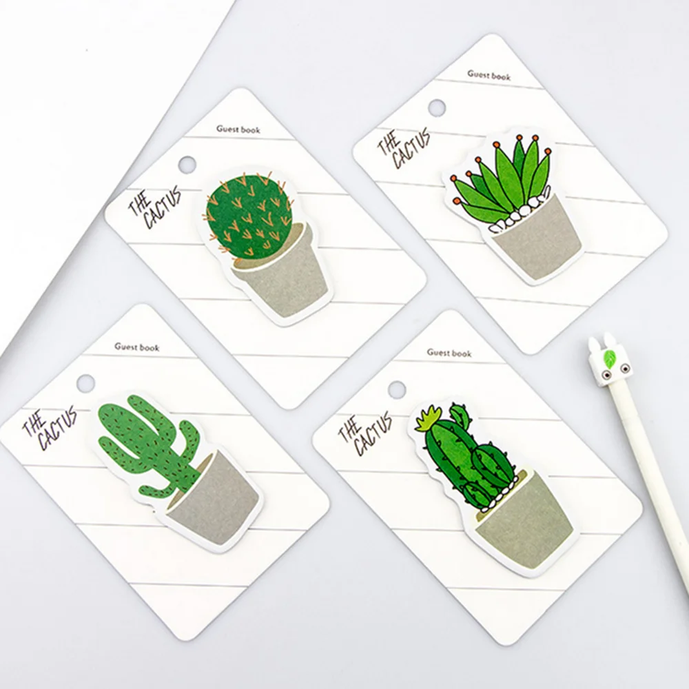 

30 Sheets Fresh Cactus Memo Pad Sticky Notes Notebook Stationery Memo Pad School Office Supplies