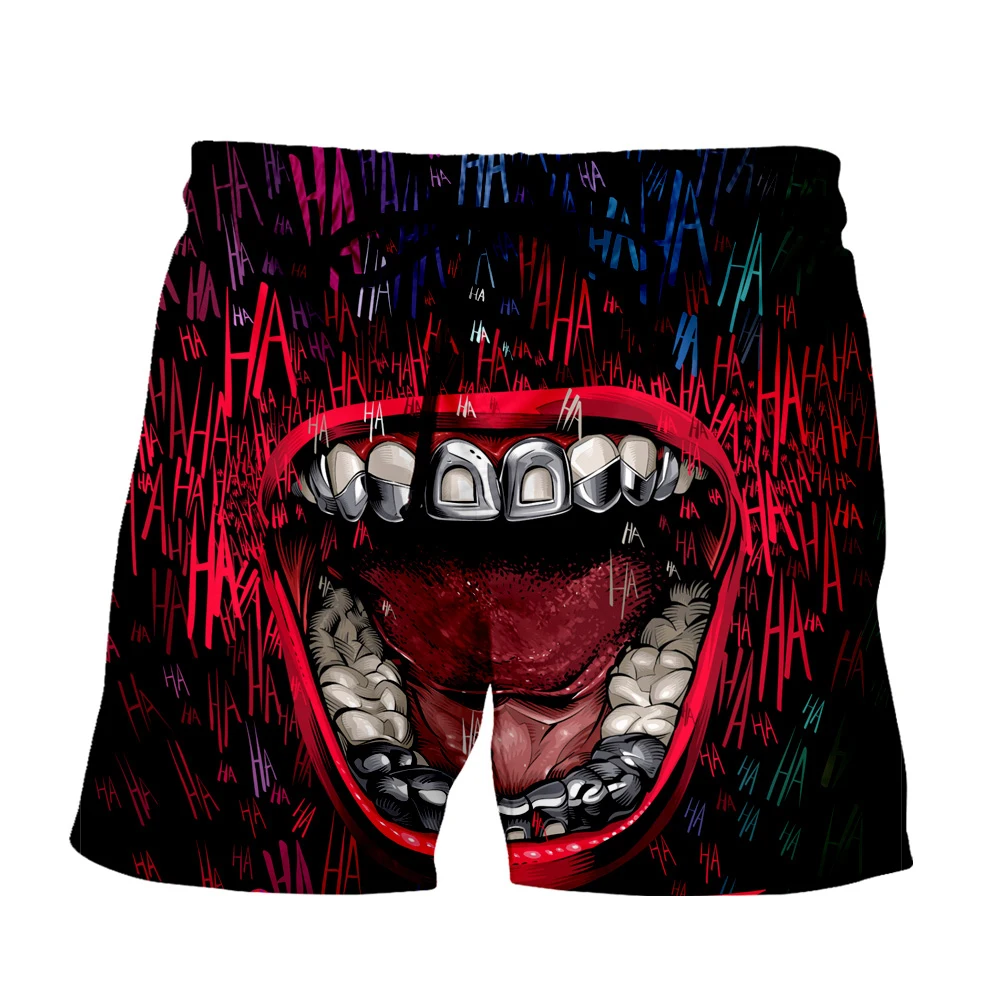 

LIASOSO Men's Jack Joker Poker Face Venom Street Shorts Boardshorts Beach Casual Shorts 3D Print Trousers Boxer Shorts/trunks