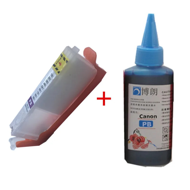 Для CANON pixma TS8150/TS8151/TS8152/TS8250/TS8251/TS9150/TS принтера CLI-581PB многоразового картридж + PB