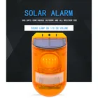 Беспроводная уличная садовая сигнализация с датчиком движения IP65, инфракрасный детектор движения, сирена, стробоскоп