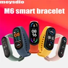 Смарт-браслет M6 Plus для мужчин и женщин, Смарт-часы MI5 с пульсометром, трекер активности, фитнес-часы MI6 Plus Pk M4 M5, 2021