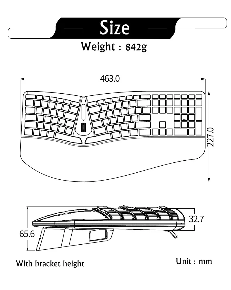 PERIXX PERIDUO-505 Эргономичный USB Проводная клавиатура и мышь набор Эргономичный ноутбук Рабочий стол Offce клавиатура и мышь набор