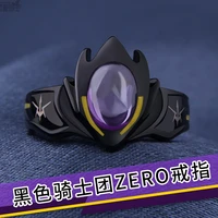 anime code geass lelouch of the rebellion s925 sterling silver black knights zero ring adjustable jewelry cosplay gifts