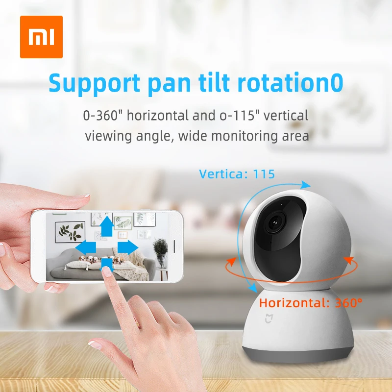 

Xiaomi Mijia 1080P IP Smart Camera 360 Angle Wireless WiFi Night Vision Video Camera Webcam Camcorder Protect Home Security