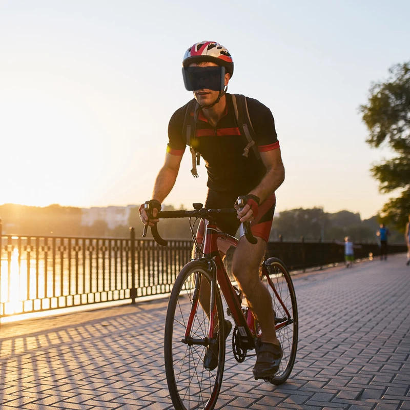 

GlassesAcrylic Half Face Shield Large Mirror Guard Protector Oversized Visor Wrap Shield Protection Goggle Motorcycle Equipments