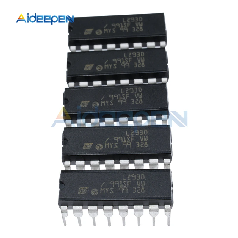 5 шт./лот L293 L293D чип привода драйвера двигателя IC PAR PusH Pull 4 канальный модуль DIP DIP16 16