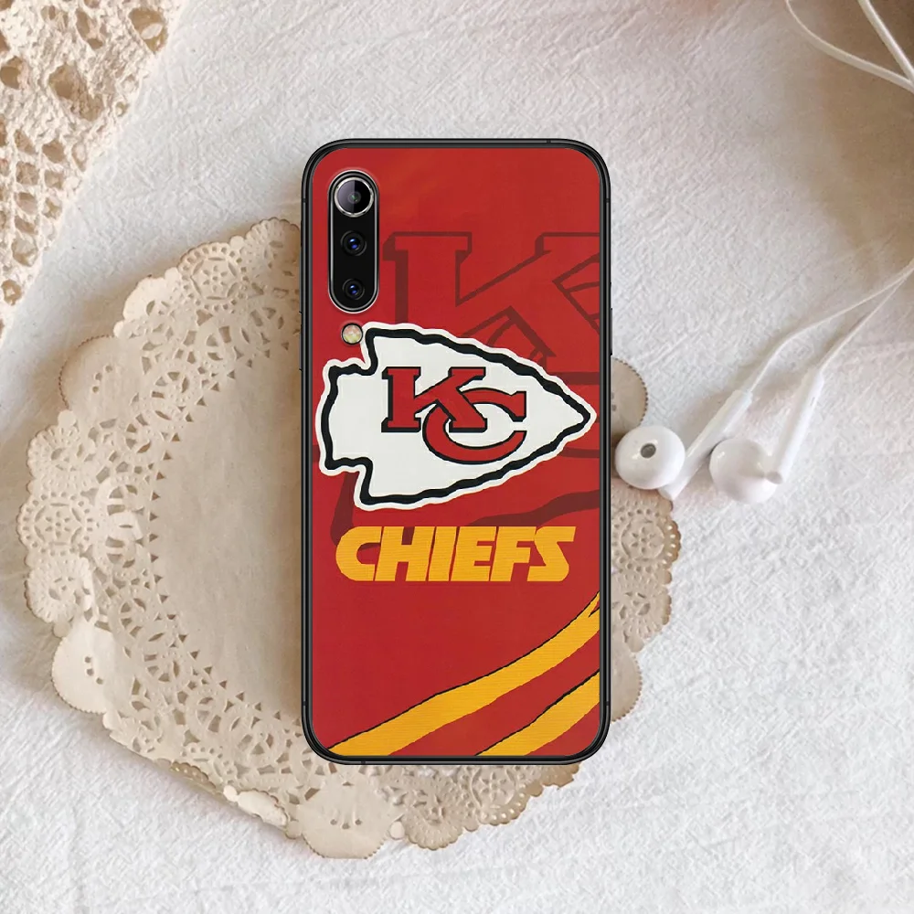

Kansas Soccer City Chiefs Phone Case Cover Hull For Xiaomi Mi 8 9 10 T note 10 Lite Pro 5G A pocox 2 3 black Etui Painting