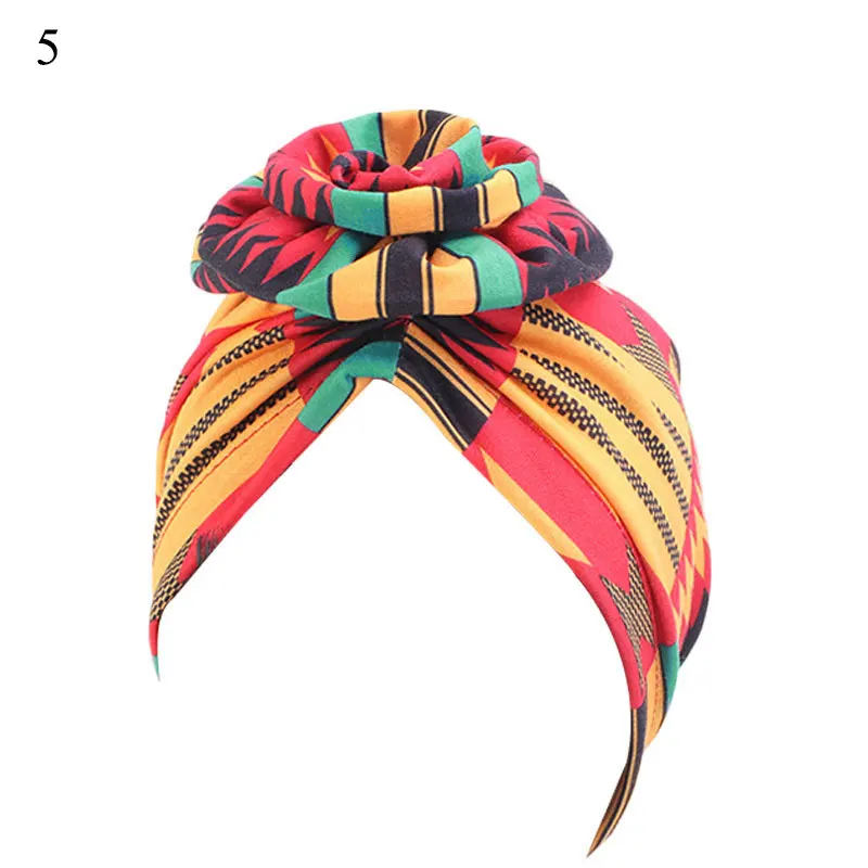 Новая Элегантная хлопковая 3D тюрбан с цветком Женская шапочка химиотерапия Рак