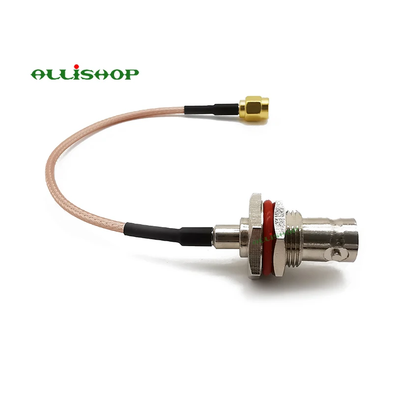 Фото ALLISHOP Радиочастотный кабель SMA штепсельная Вилка для BNC Female Bulkhead RG316D двойной ALLISHOP Радиочастотный кабель SMA штепсельная Вилка для BNC Female Bulkhead RG316D двойной