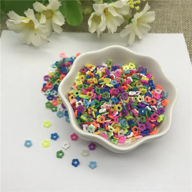 20g 5mm Mix Color Flower for Resin DIY Supplies Nails Art Polymer Clear Clay accessories Sequins scrapbook shakes Craft | Дом и сад