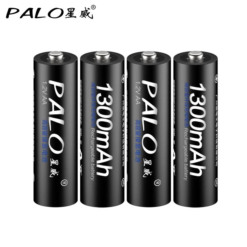 4 шт. перезаряжаемая батарея AA 2A aa 1300mAh 1 2 v Ni MH предварительно заряженная