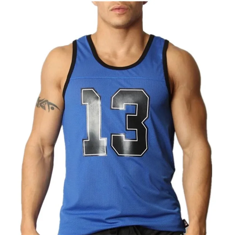 Новые баскетбольные обувные Для мужчин мышц без рукавов майка Топ Мужской