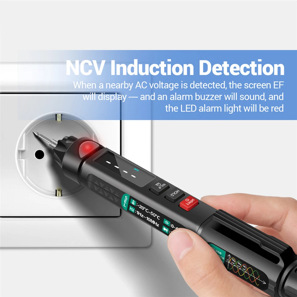 

Digital Multimeter Auto Intelligent Sensor Pen Tester 6000 Counts NonContact Voltage Meter Multimetre