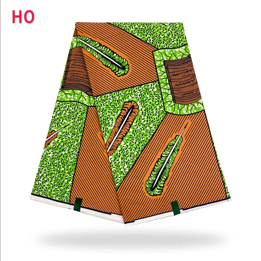 

new 2021 original real wax fabric 100% cotton 6 yards african print fabric for dress ankara fabric wax african fabric